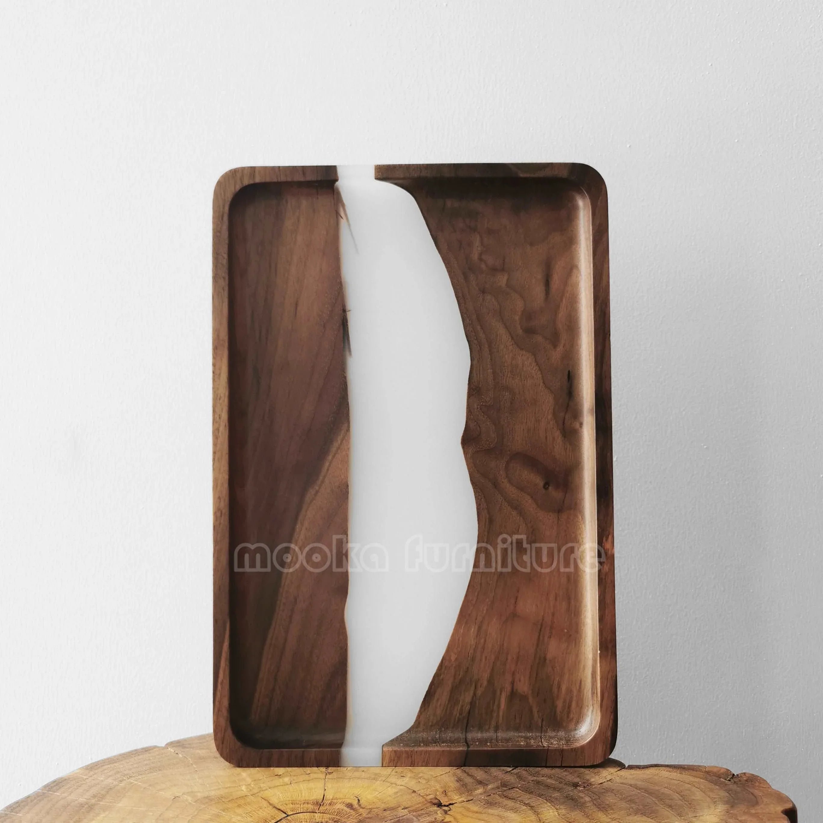 BLACK WALNUT RESIN TRAY FREE SHIPPING MKTY011-30A - MOOKA FURNITURE