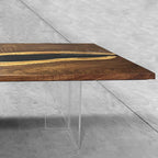 Artistry wood epoxy river table for 6-8 people - MOOKA FURNITURE