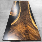 Massive Boardroom table in 12 ft for 14 people solid wood river epoxy conference table custom made - MOOKA FURNITURE
