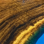 Luxury natural wood with blue epoxy dining river table for 6-8 people - MOOKA FURNITURE