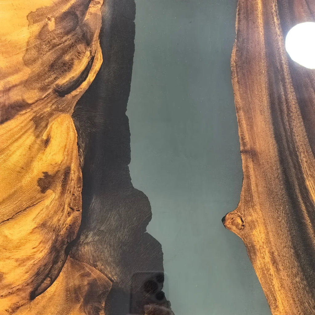 Luxury one piece wood dining room table for 8-10 person luxurious homes - MOOKA FURNITURE