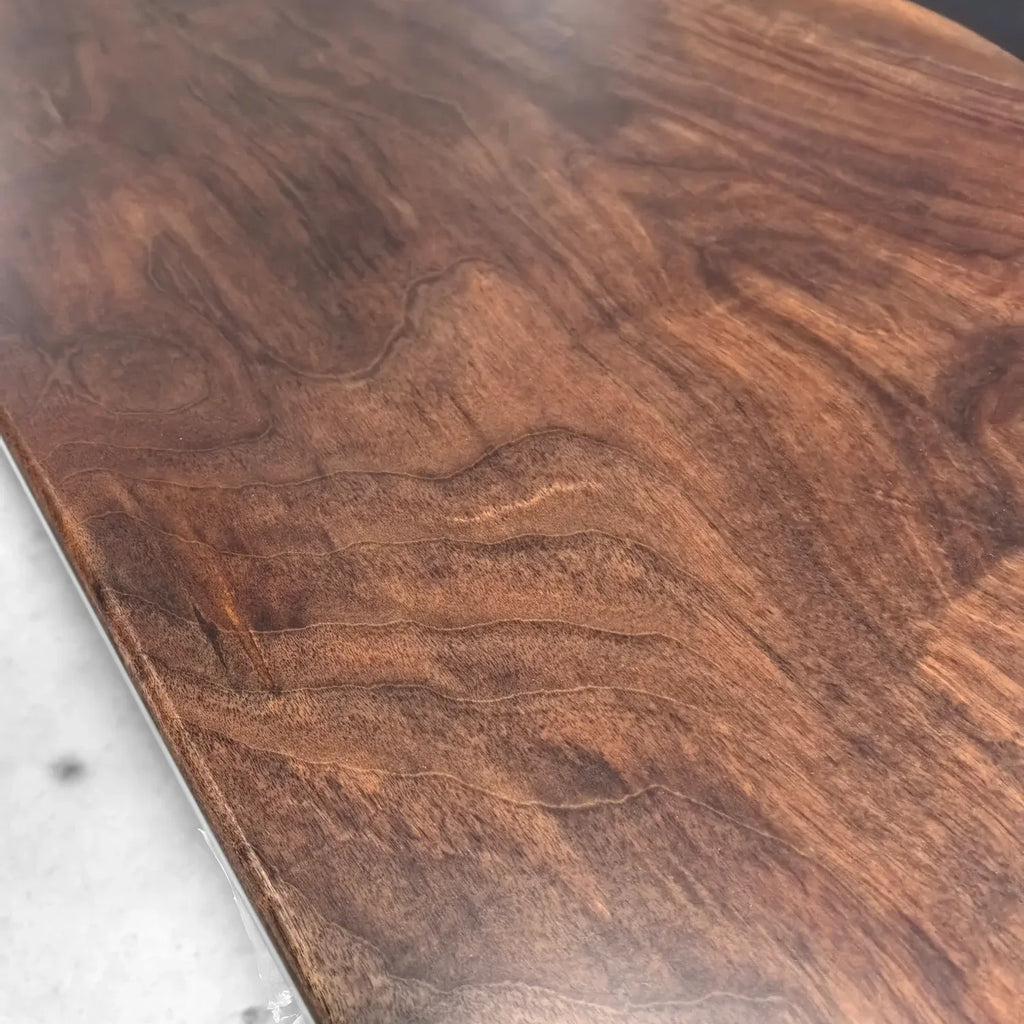 12feet large scale size dining table for 12 people dark walnut black epoxy river table - MOOKA FURNITURE