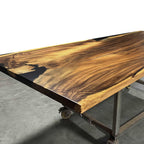 Organic wood dining table large for 8-10 people - MOOKA FURNITURE