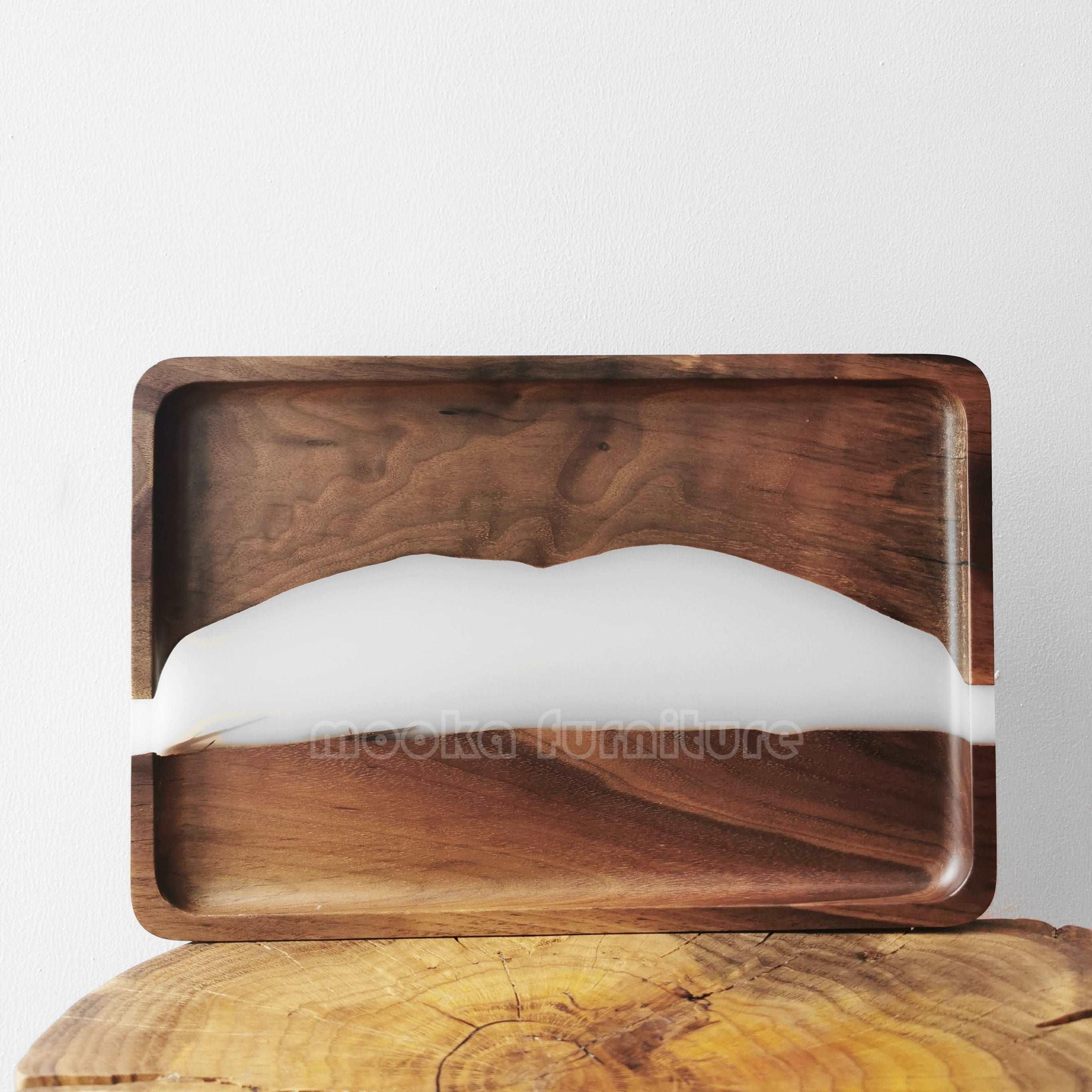 BLACK WALNUT RESIN TRAY FREE SHIPPING MKTY011-30A - MOOKA FURNITURE