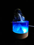 Desktop mini waterfall pool resin fountain by forest with light and glow in dark decoration home - MOOKA FURNITURE
