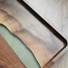 Load image into Gallery viewer, BLACK WALNUT RESIN TRAY FREE SHIPPING MKTY011-30B - MOOKAFURNITURE