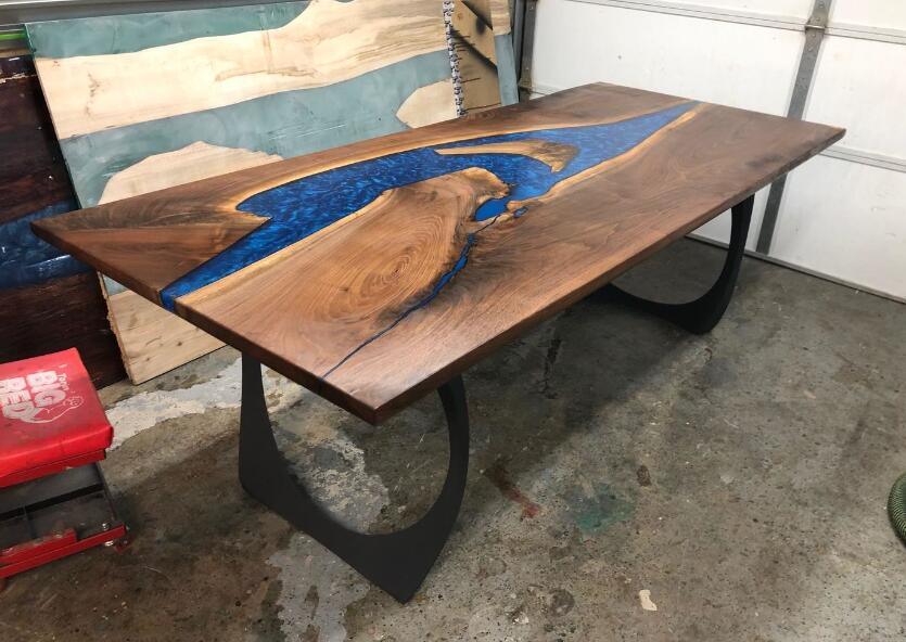 Metal Table Legs - 409 Cleo - 21W, 28H inch - Set of 2 pcs - Flowyline - MOOKA FURNITURE