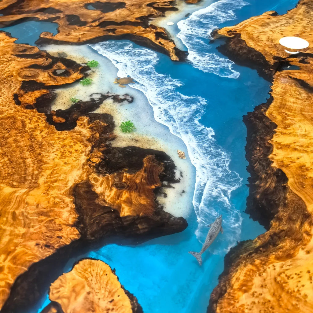 "Ocean's Embrace " Executive table Art Table - MOOKA FURNITURE