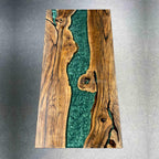 Custom made table top 96“ x 42” (Europ walnut wood) for Helena Zhou - MOOKA FURNITURE