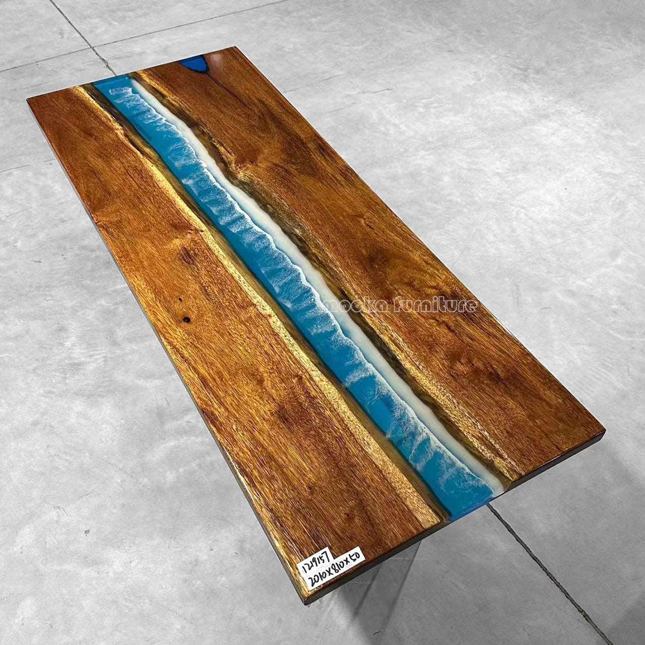 Resin Wood Dining Table - MOOKA FURNITURE