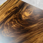 One-piece natural wood live edge big size dining table for 10-12 people - MOOKA FURNITURE