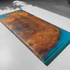 Unique Custom Handmade Luxury burl wood epoxy Cribbage Board