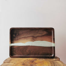 Load image into Gallery viewer, BLACK WALNUT RESIN TRAY FREE SHIPPING MKTY011-30B - MOOKAFURNITURE