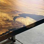 Organic wood dining table large for 8-10 people - MOOKA FURNITURE