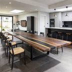 Unique live edge custom made luxury dining table 14ft  for 14-16 people
