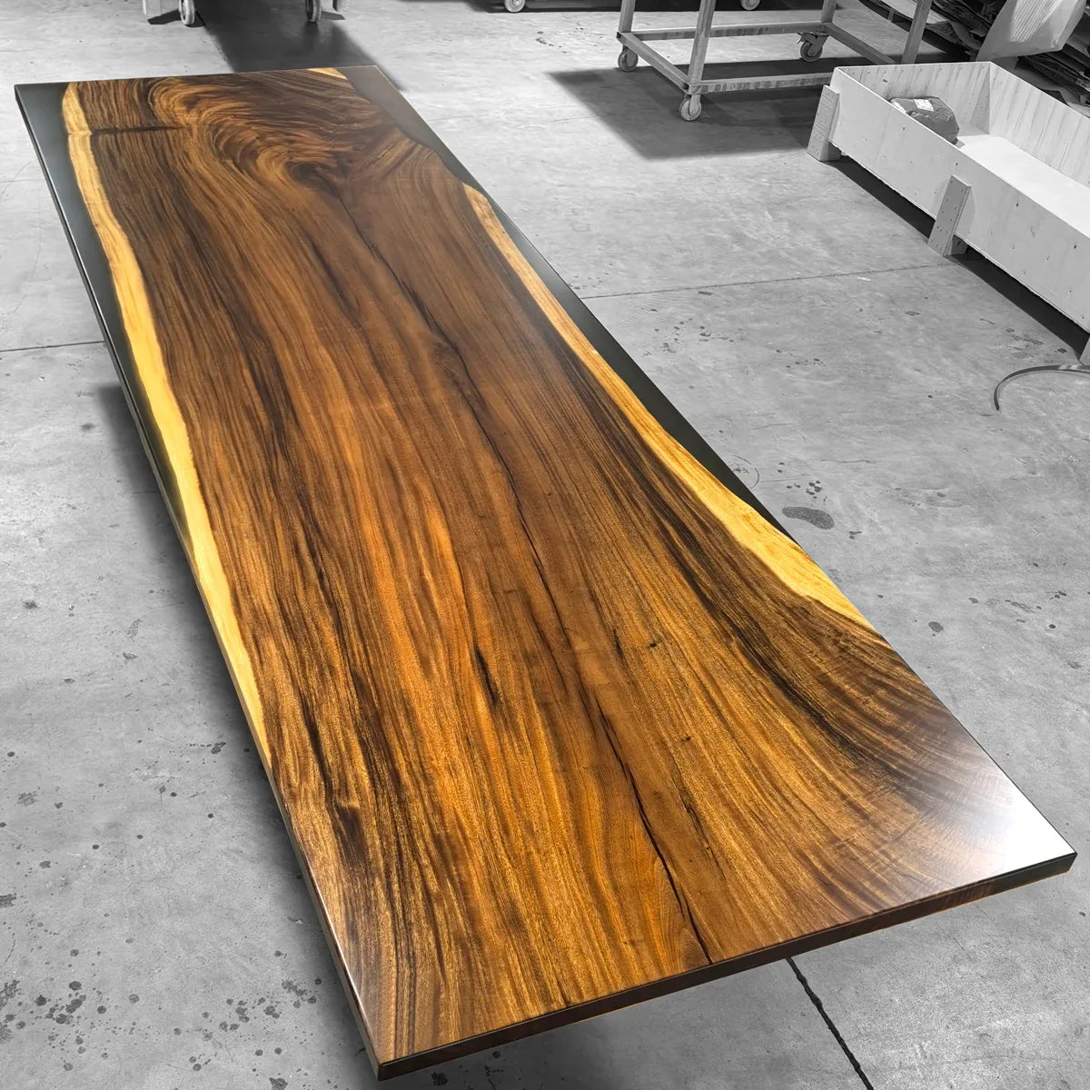 12ft Large solid wood conference table for 12-14 people in meeting space boardroom table - MOOKA FURNITURE