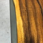 Unique stylish one piece wood epoxy waterfall coffee table - MOOKA FURNITURE