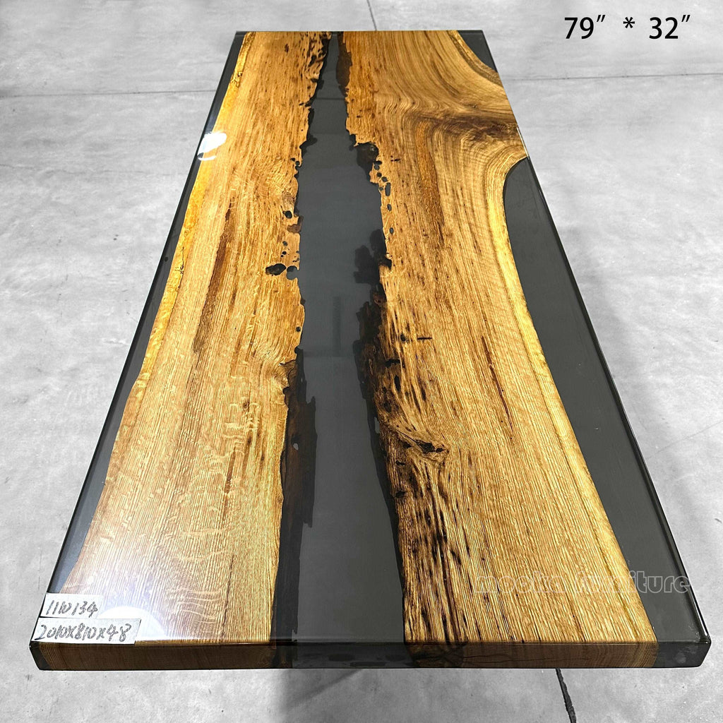 Resin Wood Dining Table - MOOKA FURNITURE