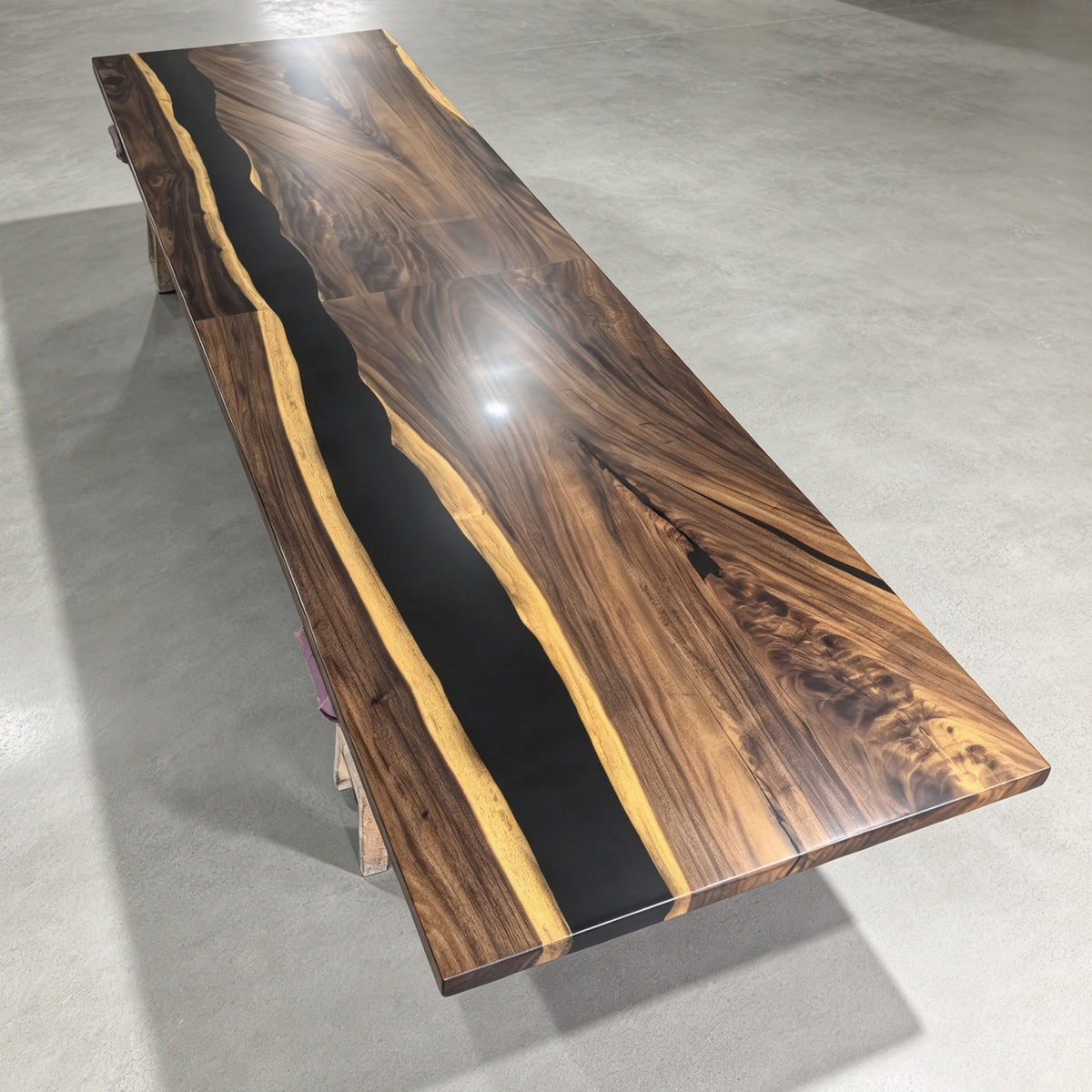 Unique live edge custom made luxury dining table 14ft  for 14-16 people