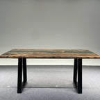 Trapezium Ladder Shape Table Legs 28" height for dining table(6-8 people) - MOOKA FURNITURE