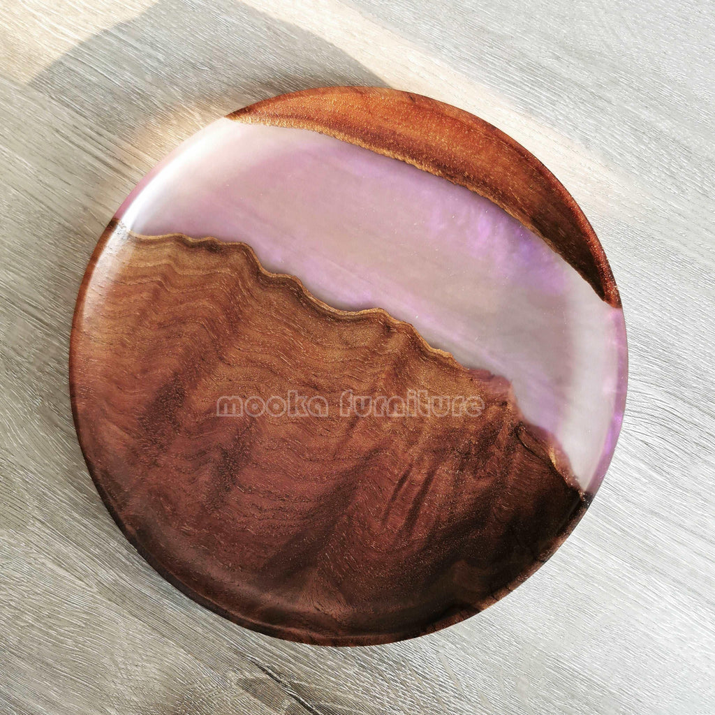 BLACK WALNUT RESIN TRAY FREE SHIPPING - MOOKA FURNITURE