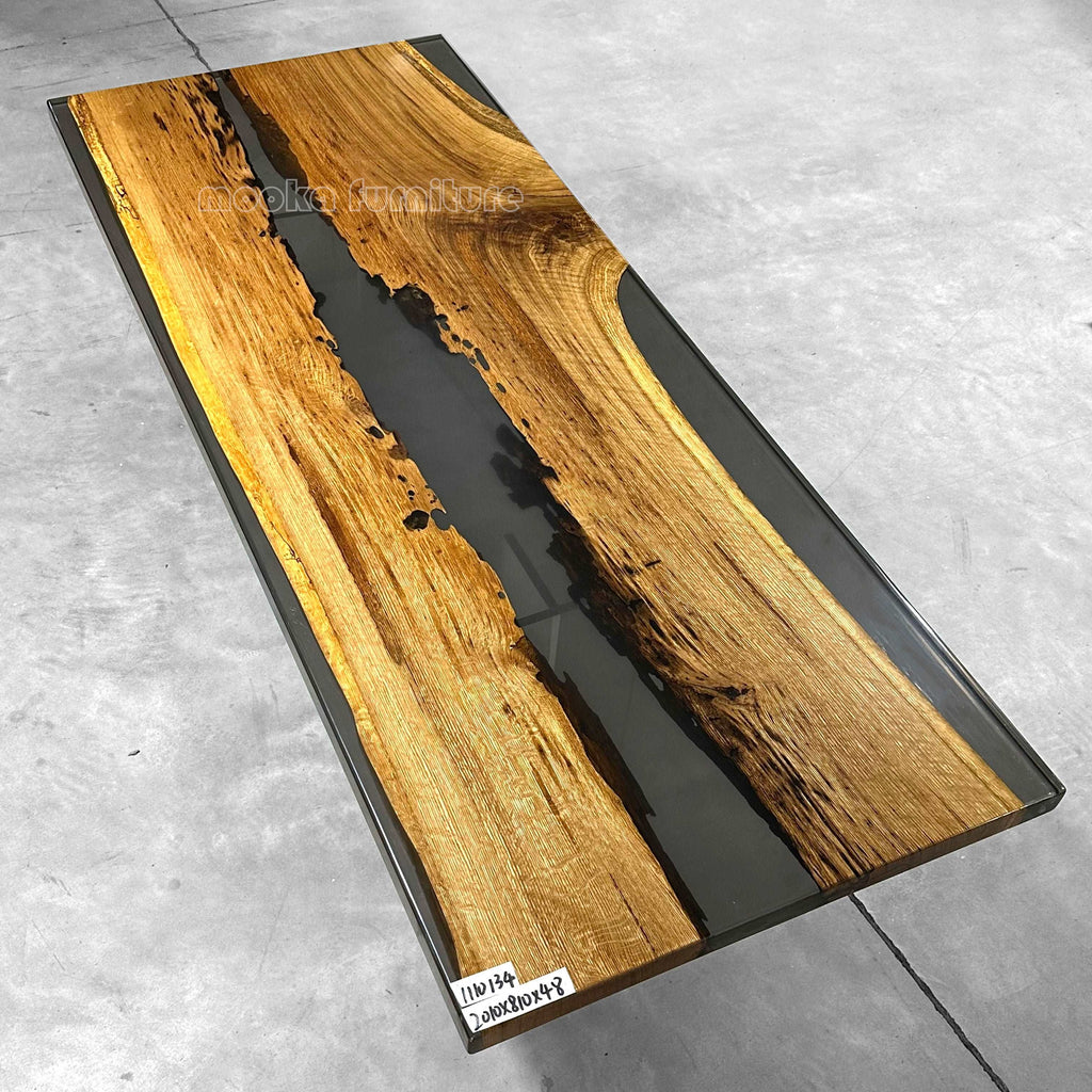 Resin Wood Dining Table - MOOKA FURNITURE