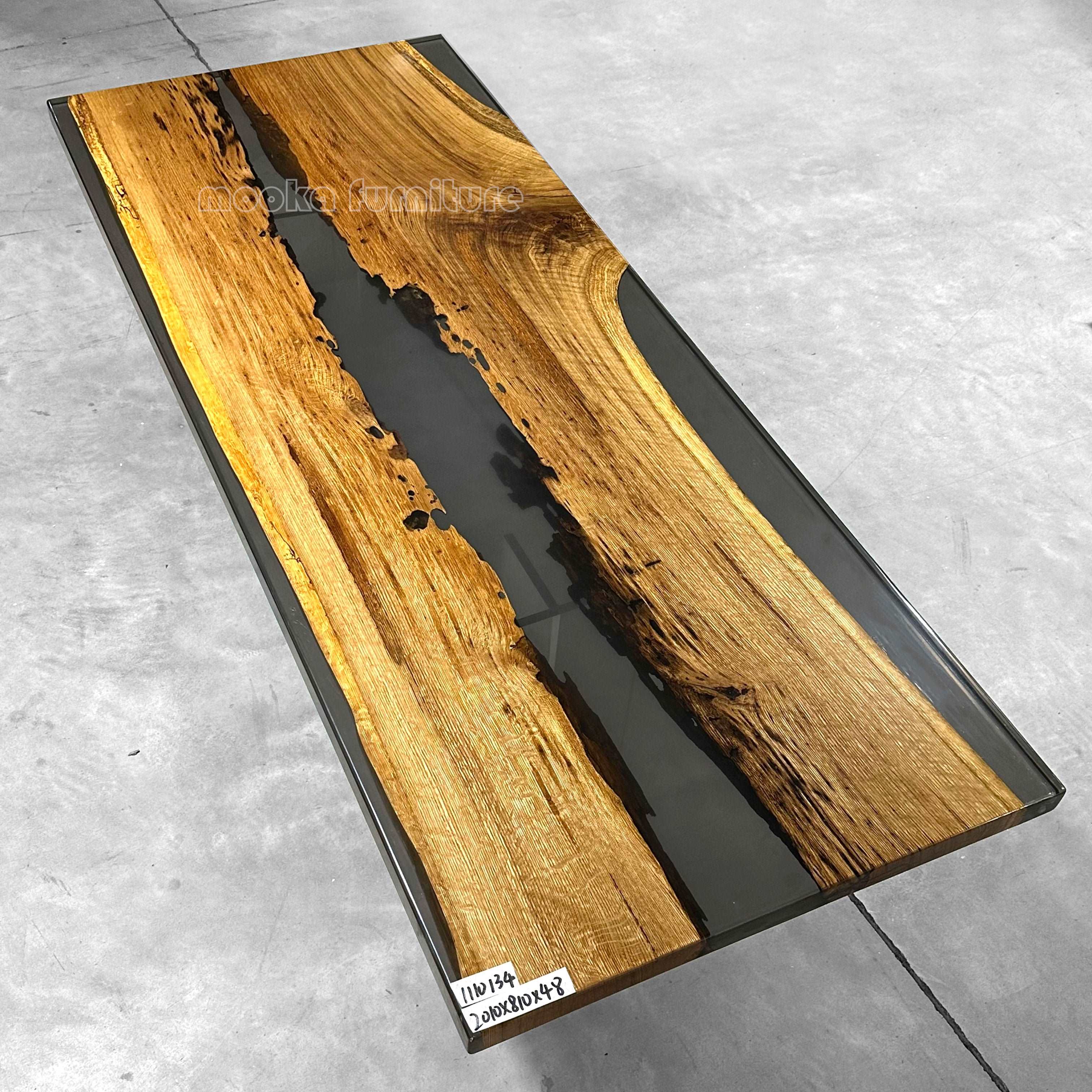 Resin Wood Dining Table - MOOKA FURNITURE