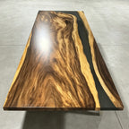 10feet grey resin river exotic solid wood dining room table for 10 people