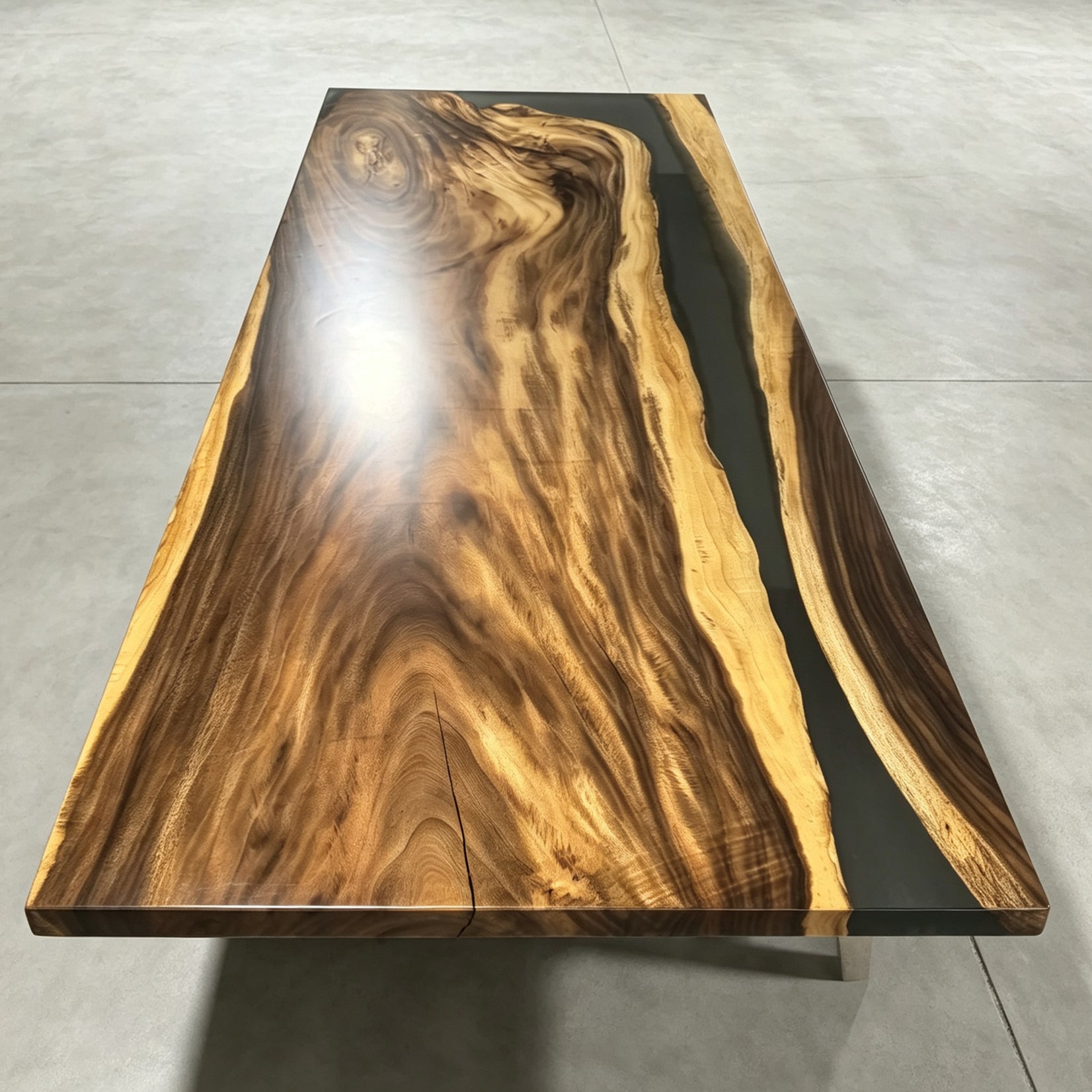 10feet grey resin river exotic solid wood dining room table for 10 people