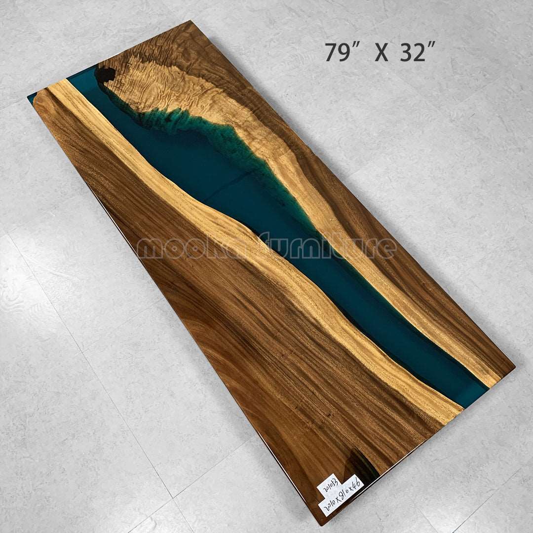 Resin Wood Dining Table - MOOKAFURNITURE