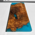 Unique Custom Handmade Luxury burl wood epoxy Cribbage Board