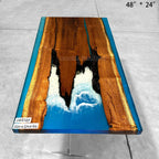Resin Wood Dining Table - MOOKA FURNITURE