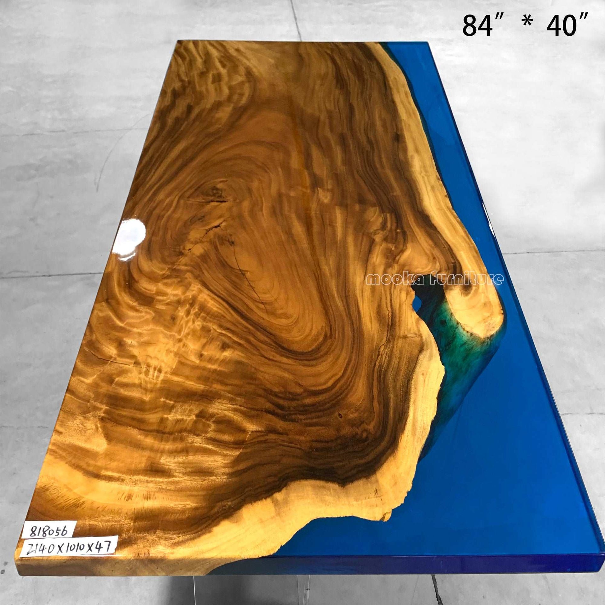 Resin Wood Dining Table - MOOKA FURNITURE