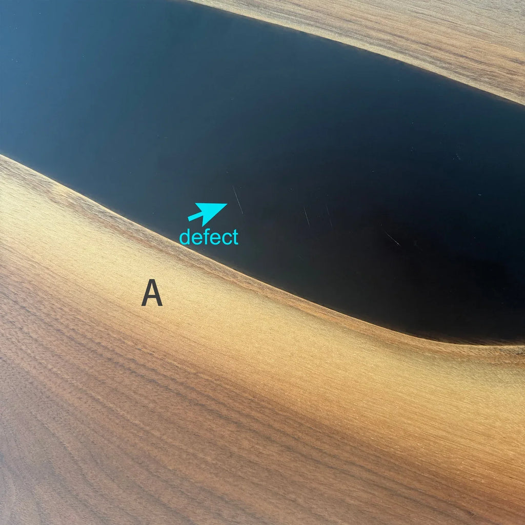 Boutique black walnut serving tray kitchen Cheese epoxy wood Board with handles best gift with gift box - MOOKA FURNITURE