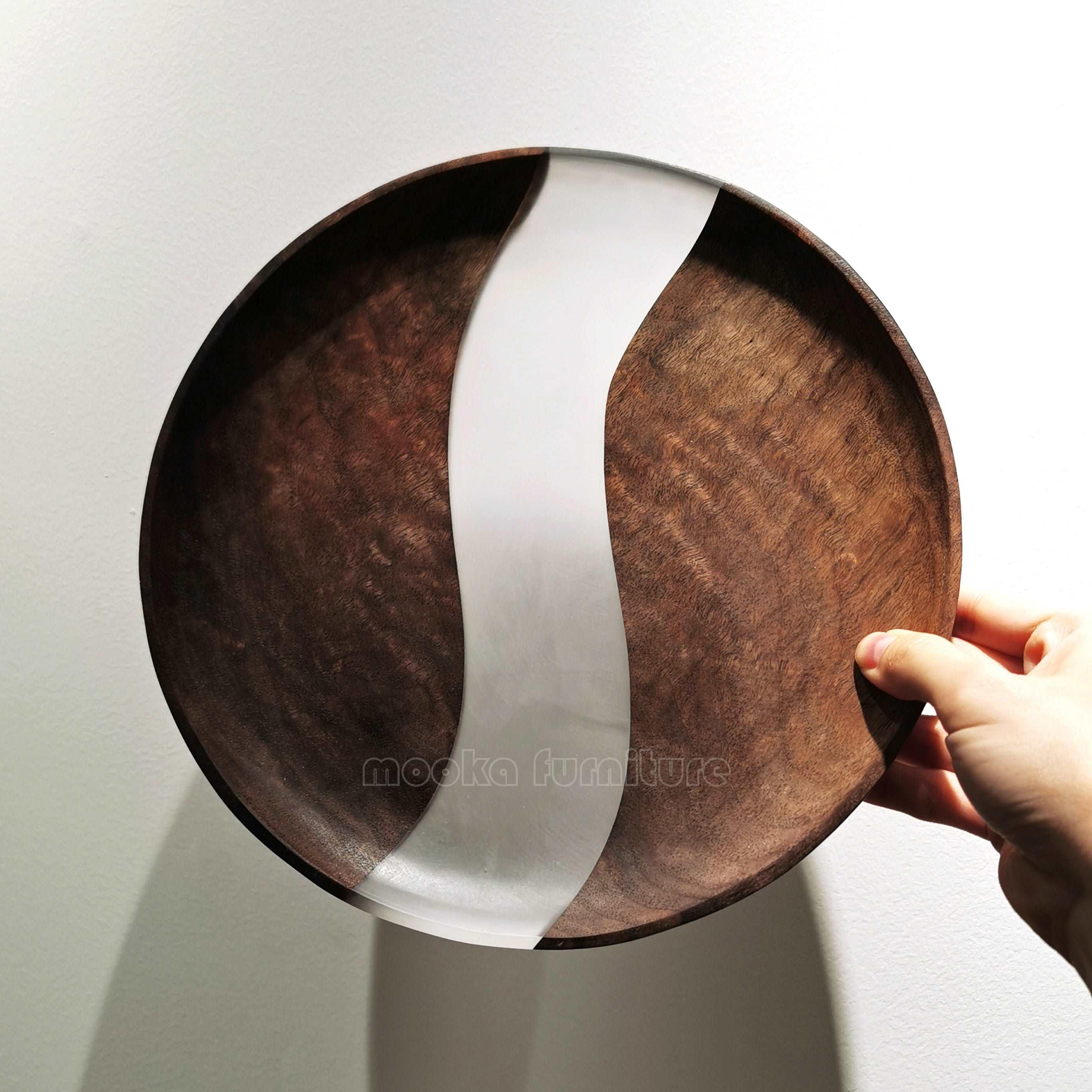 BLACK WALNUT RESIN TRAY FREE SHIPPING - MOOKA FURNITURE