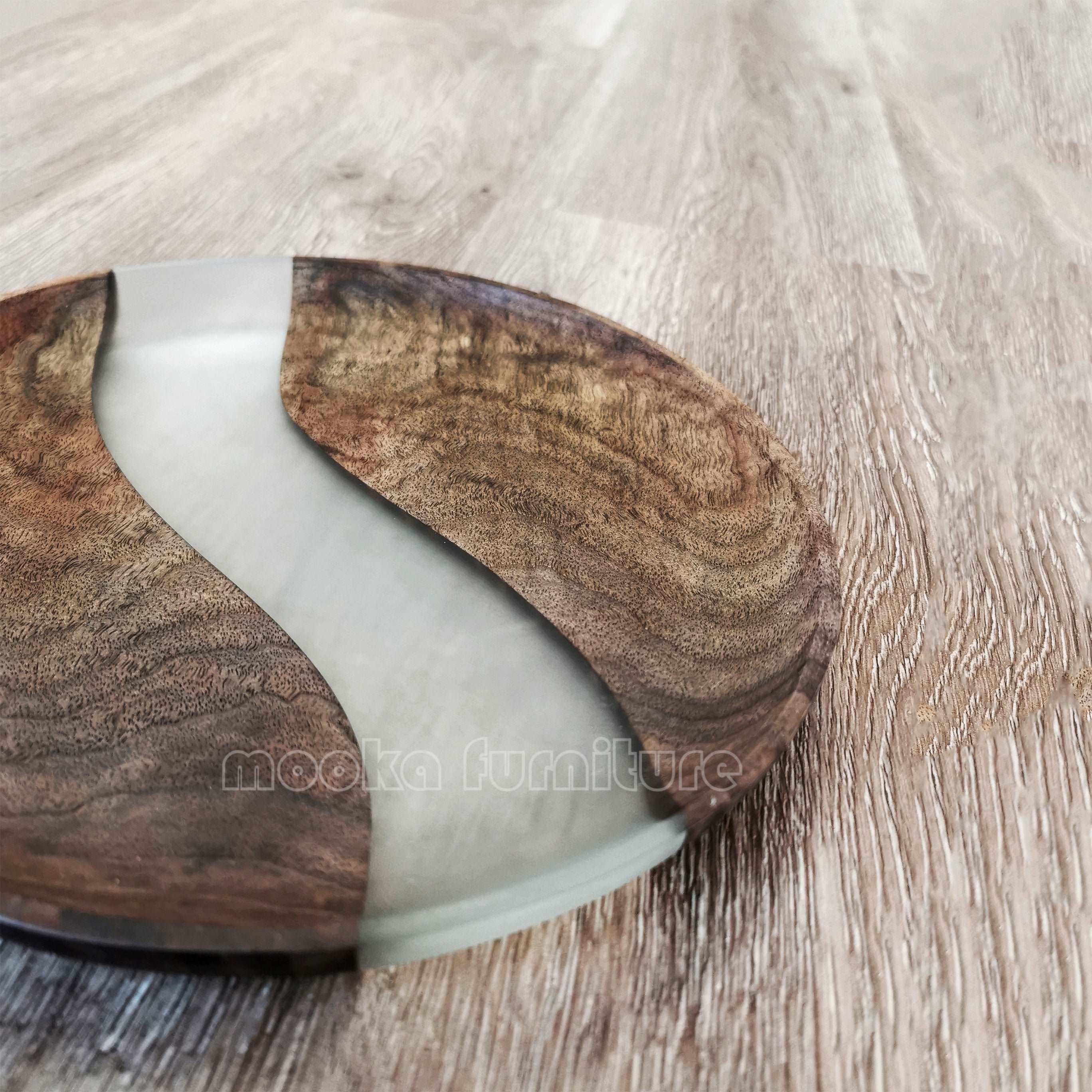 BLACK WALNUT RESIN TRAY FREE SHIPPING - MOOKA FURNITURE