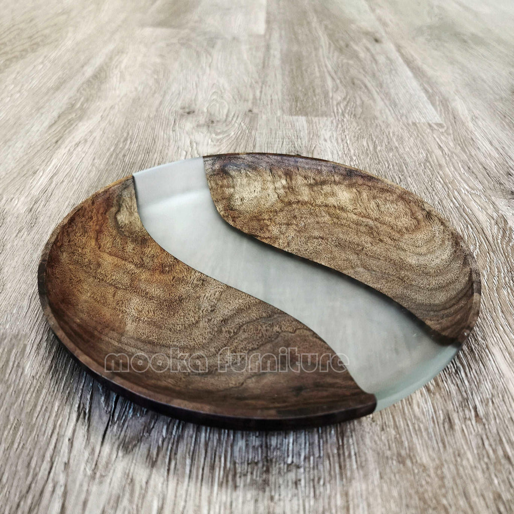 BLACK WALNUT RESIN TRAY FREE SHIPPING - MOOKA FURNITURE