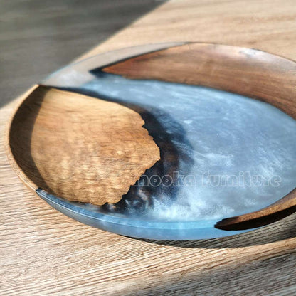 BLACK WALNUT RESIN TRAY FREE SHIPPING - MOOKAFURNITURE