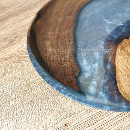 BLACK WALNUT RESIN TRAY FREE SHIPPING - MOOKAFURNITURE