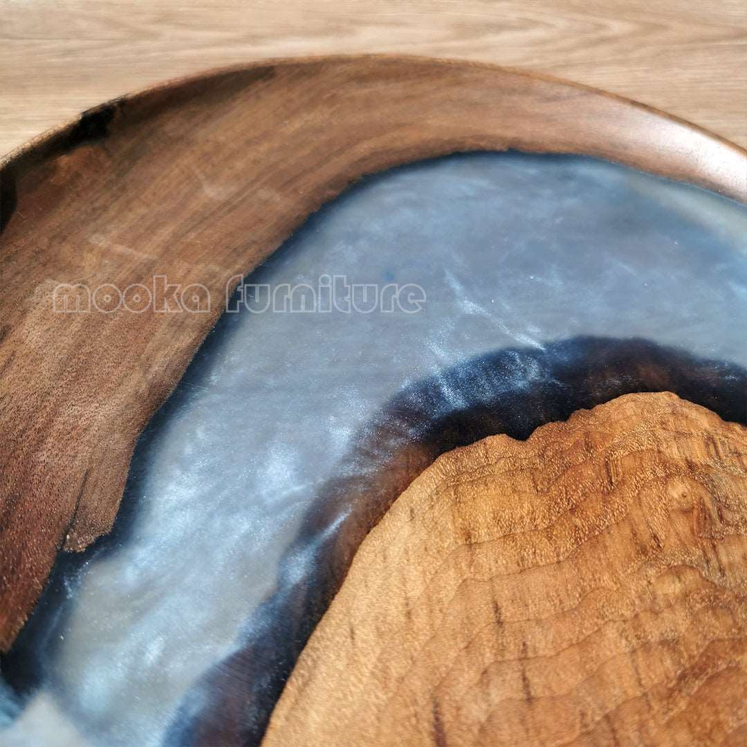 BLACK WALNUT RESIN TRAY FREE SHIPPING - MOOKAFURNITURE