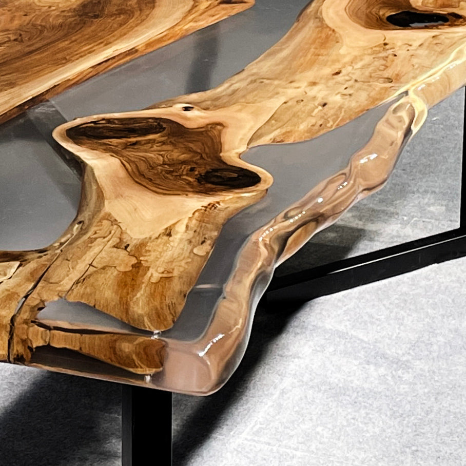 Custom made table top 55” X 27” (Gold Camphorwood 13)  for Dirk Maes