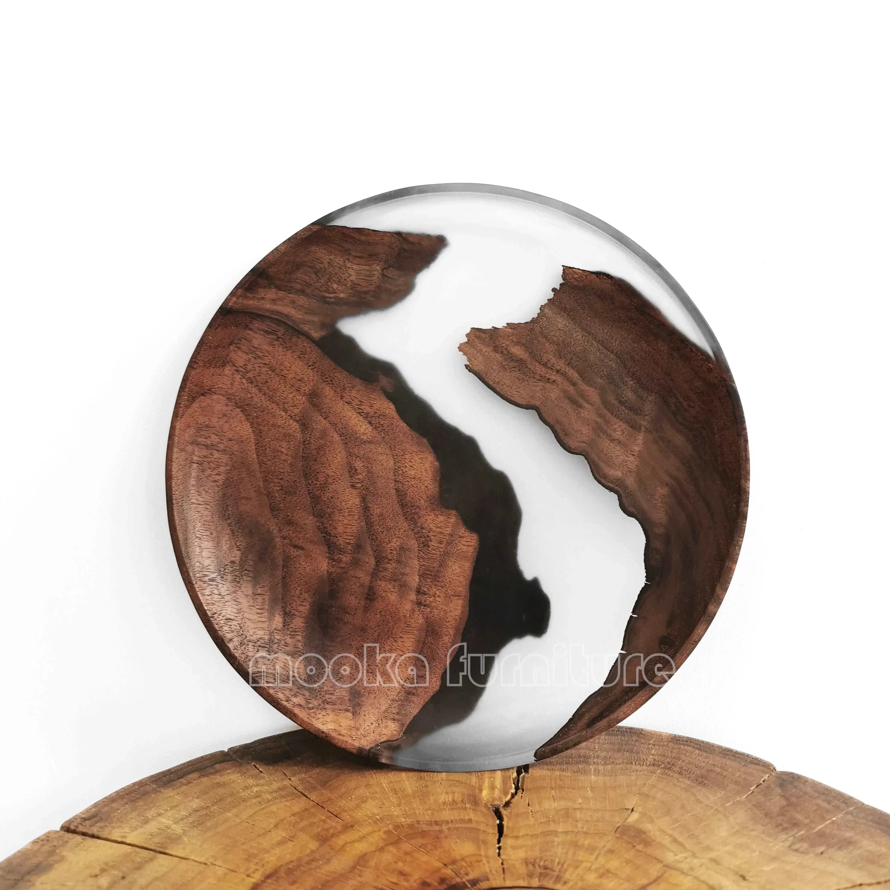 BLACK WALNUT RESIN TRAY FREE SHIPPING - MOOKA FURNITURE