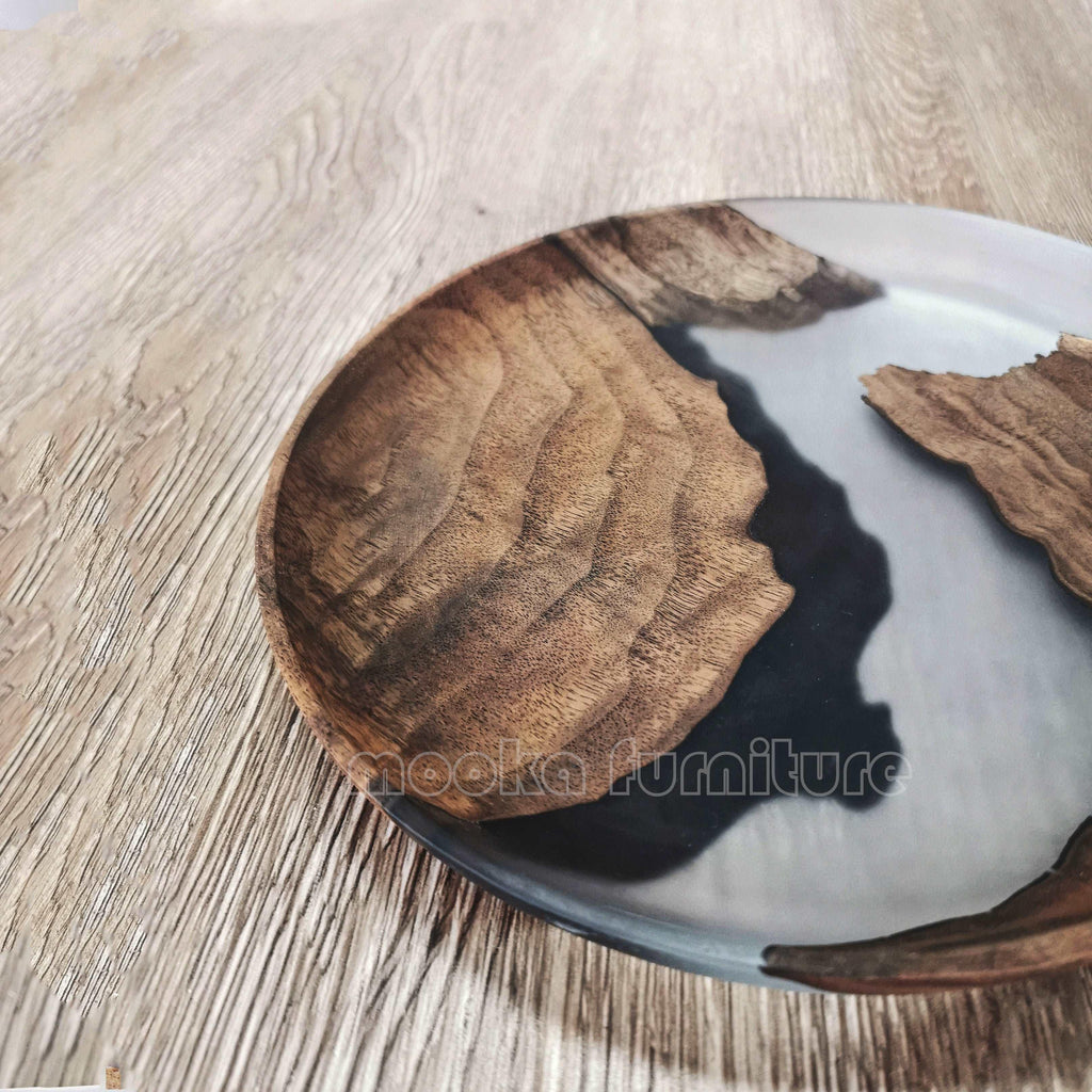BLACK WALNUT RESIN TRAY FREE SHIPPING - MOOKA FURNITURE
