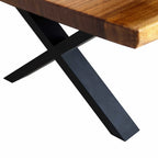 The X base 28" height matching to large table top 144" long for 14 people - MOOKA FURNITURE