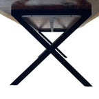 The X base 28" height matching to large table top 144" long for 14 people - MOOKA FURNITURE
