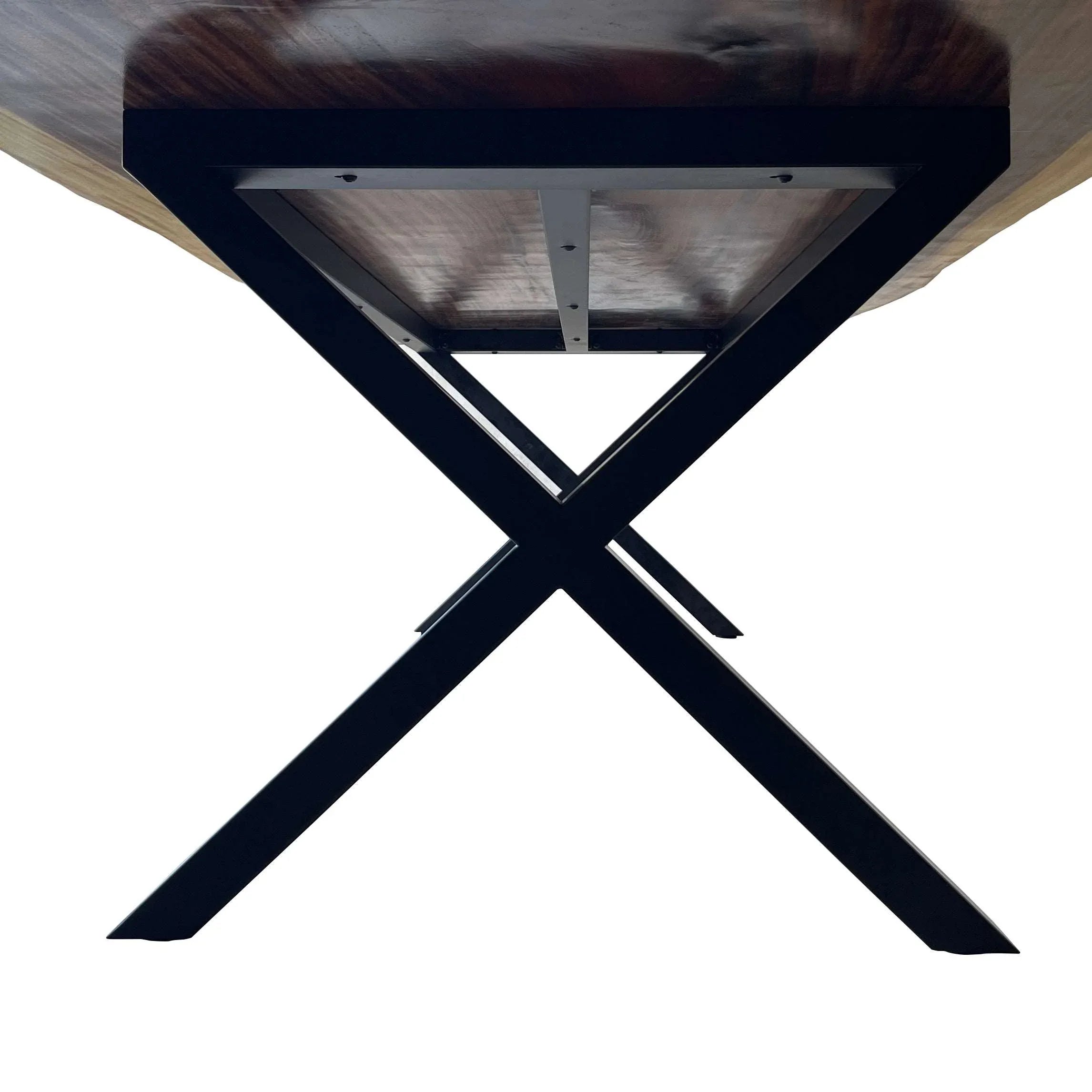 The X base 28" height matching to large table top 144" long for 14 people - MOOKA FURNITURE
