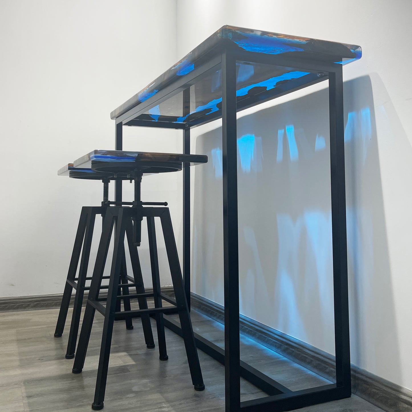 Custom made small size Breakfast Bar Table by window mini bar table