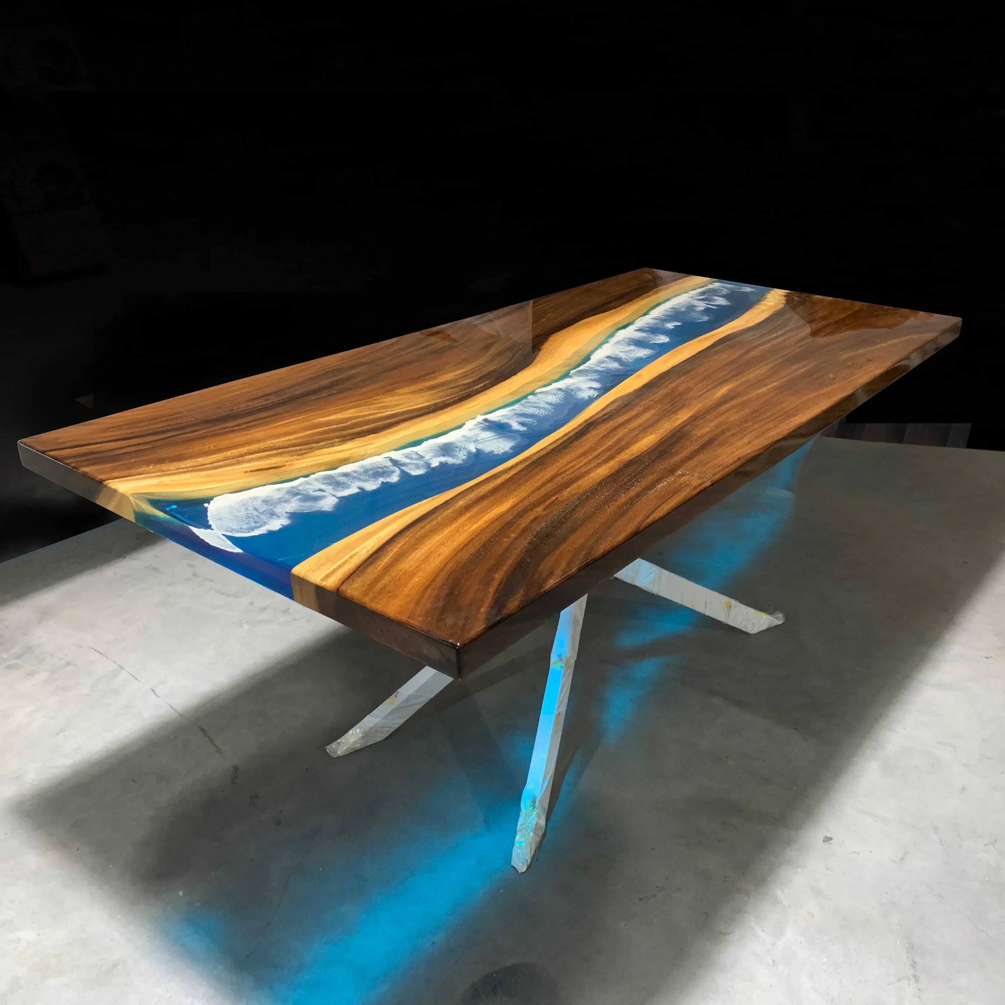 Custom made ocean themed stylish dining table - MOOKA FURNITURE