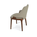 Plattner Solid Back Arm Chair is an elegant dining chair with modern appeal - MOOKA FURNITURE