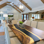 Unique handcraft wood river dining table for 8 seats - MOOKA FURNITURE